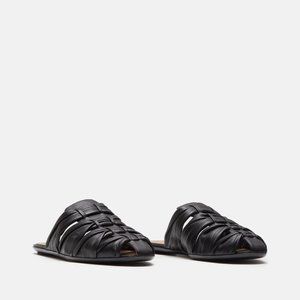 THE ROW Capri Knotted Slides Size 38